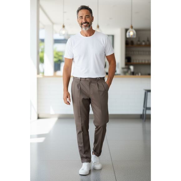 Men's Saddlebred Pants Distinctive Style Micro-Fiber Comfort Waist 38W x 30L NEW - Picture 1 of 3